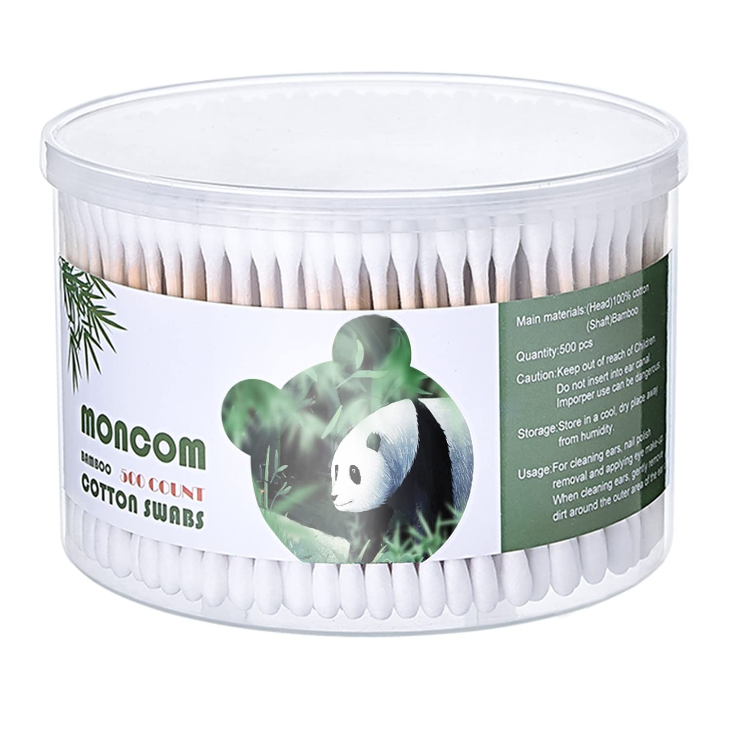 MYQIPGD MONCOM emballage compact coton-tiges, pratique pour un usage quotidien.
