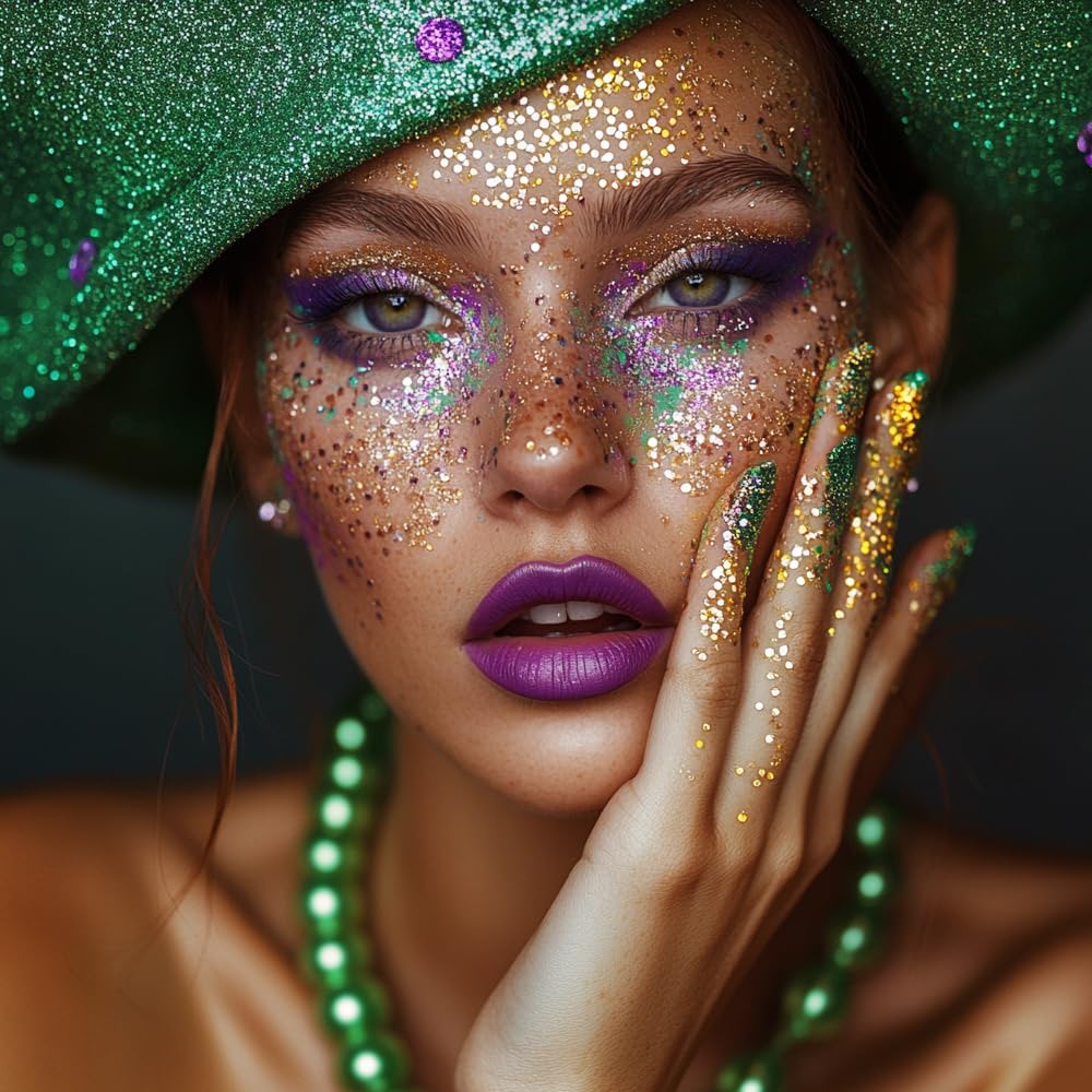 Mysense Paillettes Dorées sous les yeux, éclat discret.