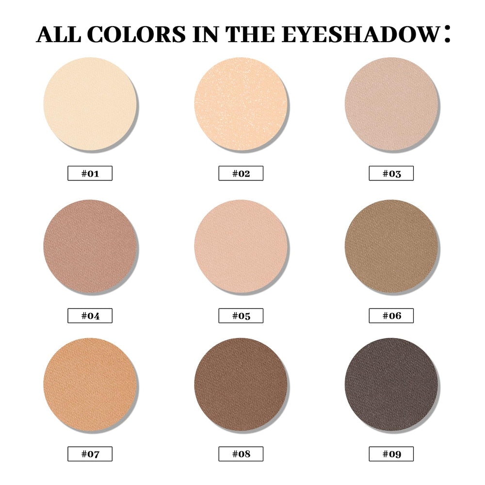 Palette MYSTER ROSEY, ombres mates taupe pour transitions douces