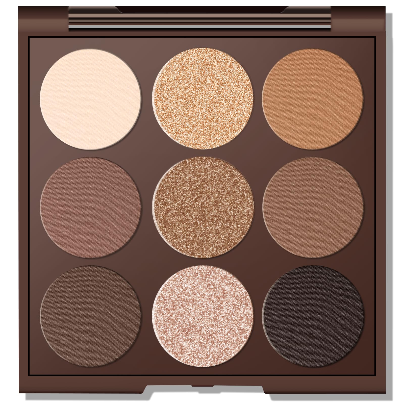 Palette MYSTER ROSEY ombres neutres avec miroir pour un maquillage durable