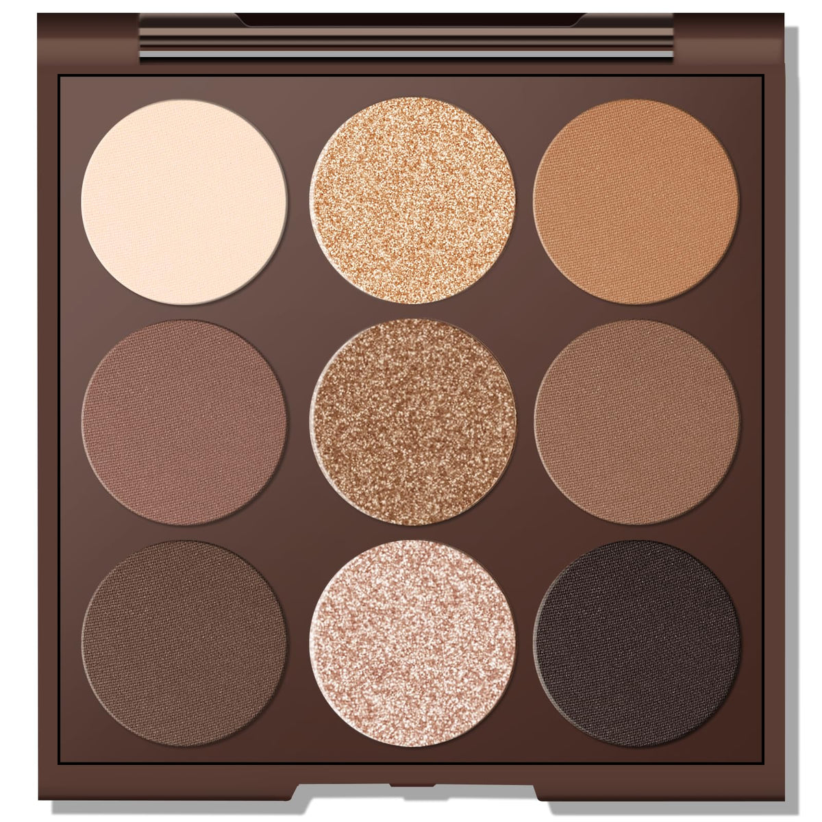 Palette MYSTER ROSEY ombres neutres avec miroir pour un maquillage durable
