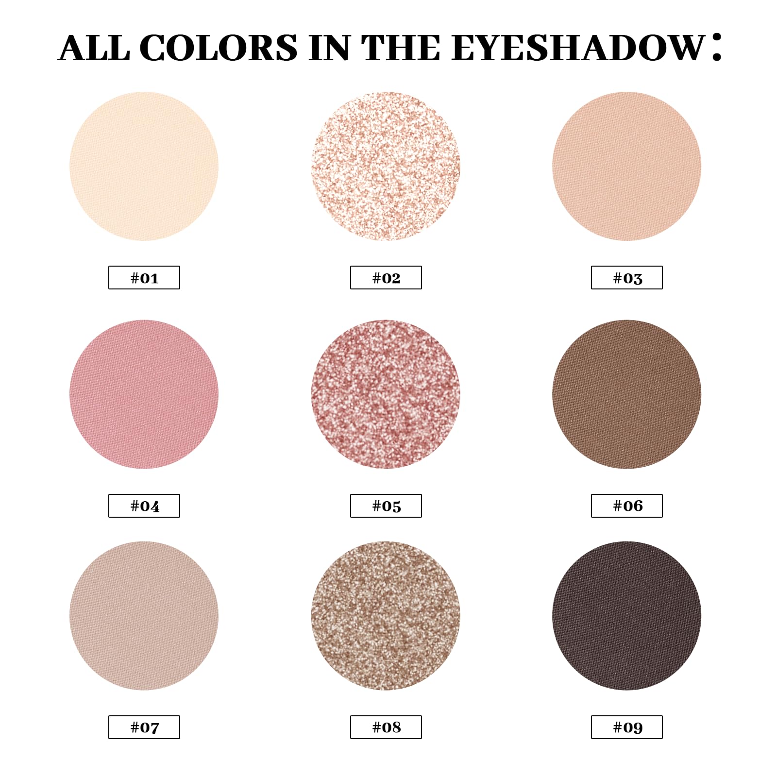 MYSTER ROSEY teintes matte et irisées faciles à estomper