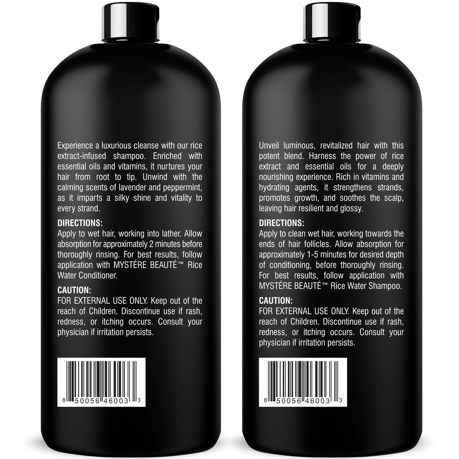 Rinçage MYSTÉRE BEAUTÉ – filaments doux et brillance après lavage.
