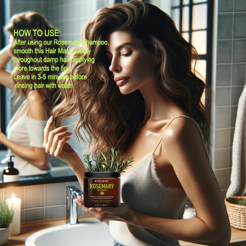 Traitement profond Mystère Beauté, nourrit et répare les cheveux bouclés et secs