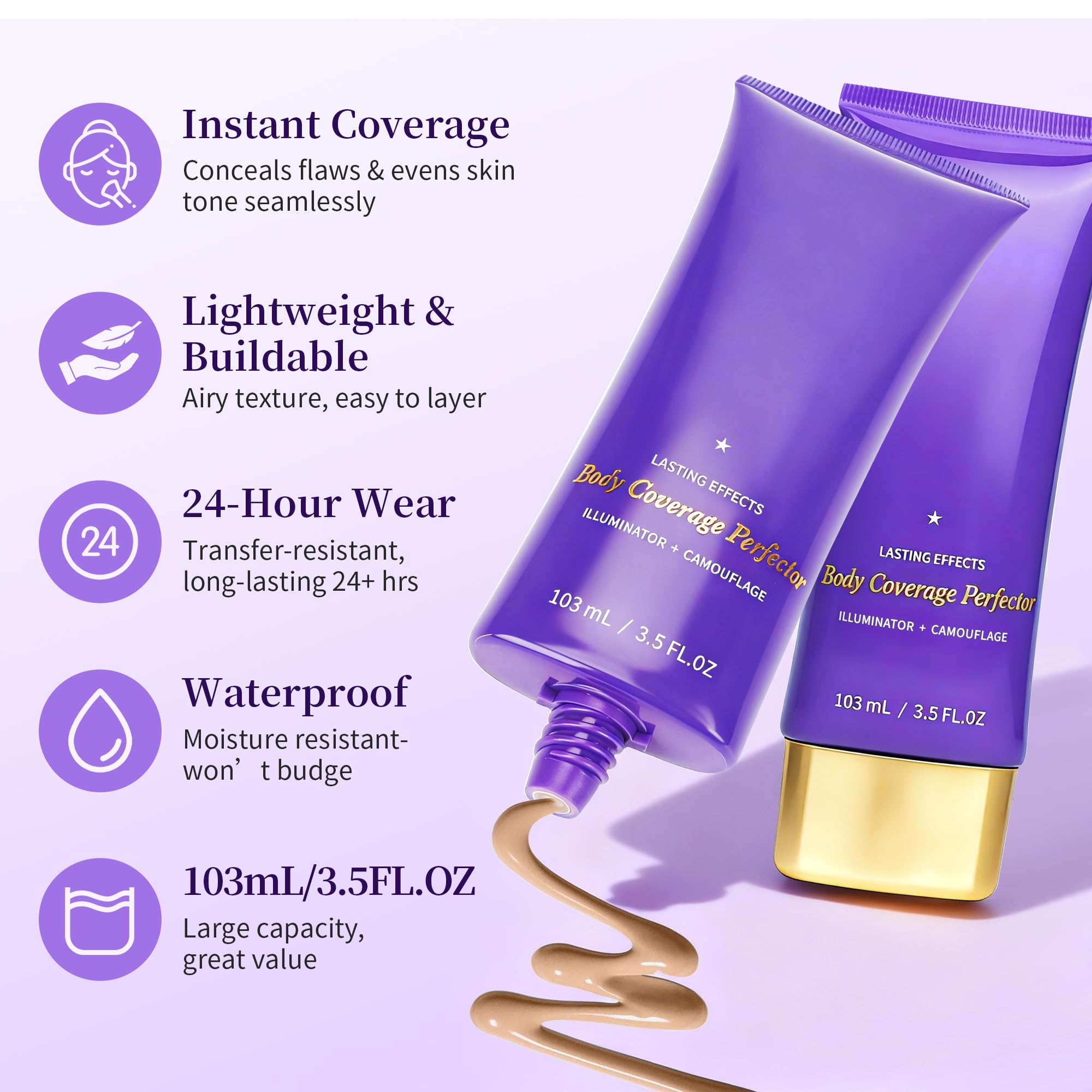 MyTend concealer texture swirl shows blendable coverage for a natural look