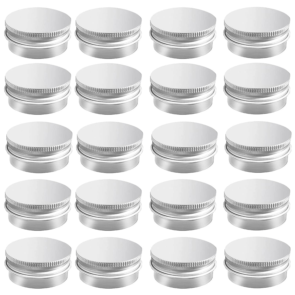 Ensemble de 20 boîtes aluminium MYYZMY pour stockage portable