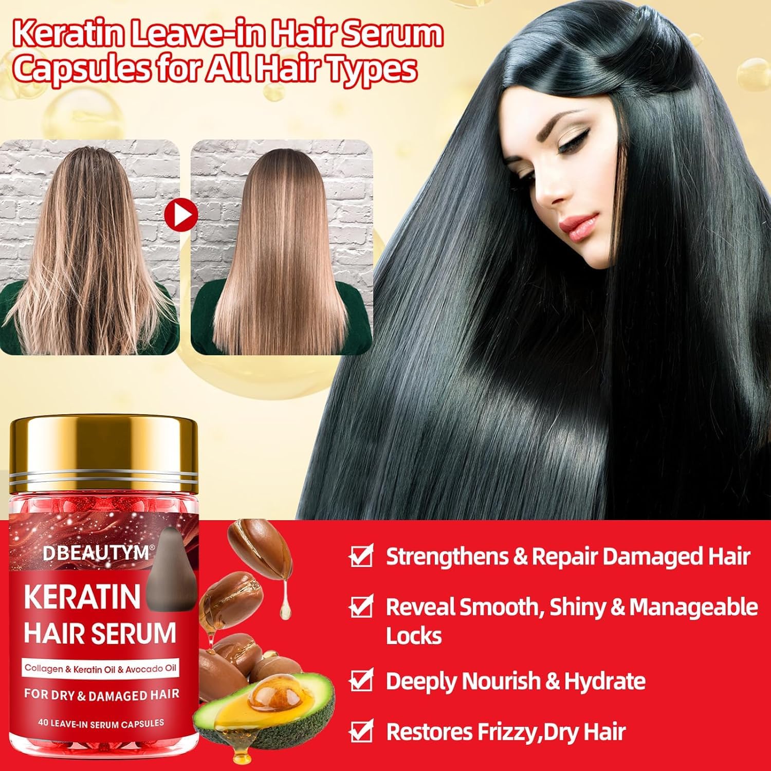 MZANK Batana Huile Sérum kératine : facilite le coiffage et offre brillance.