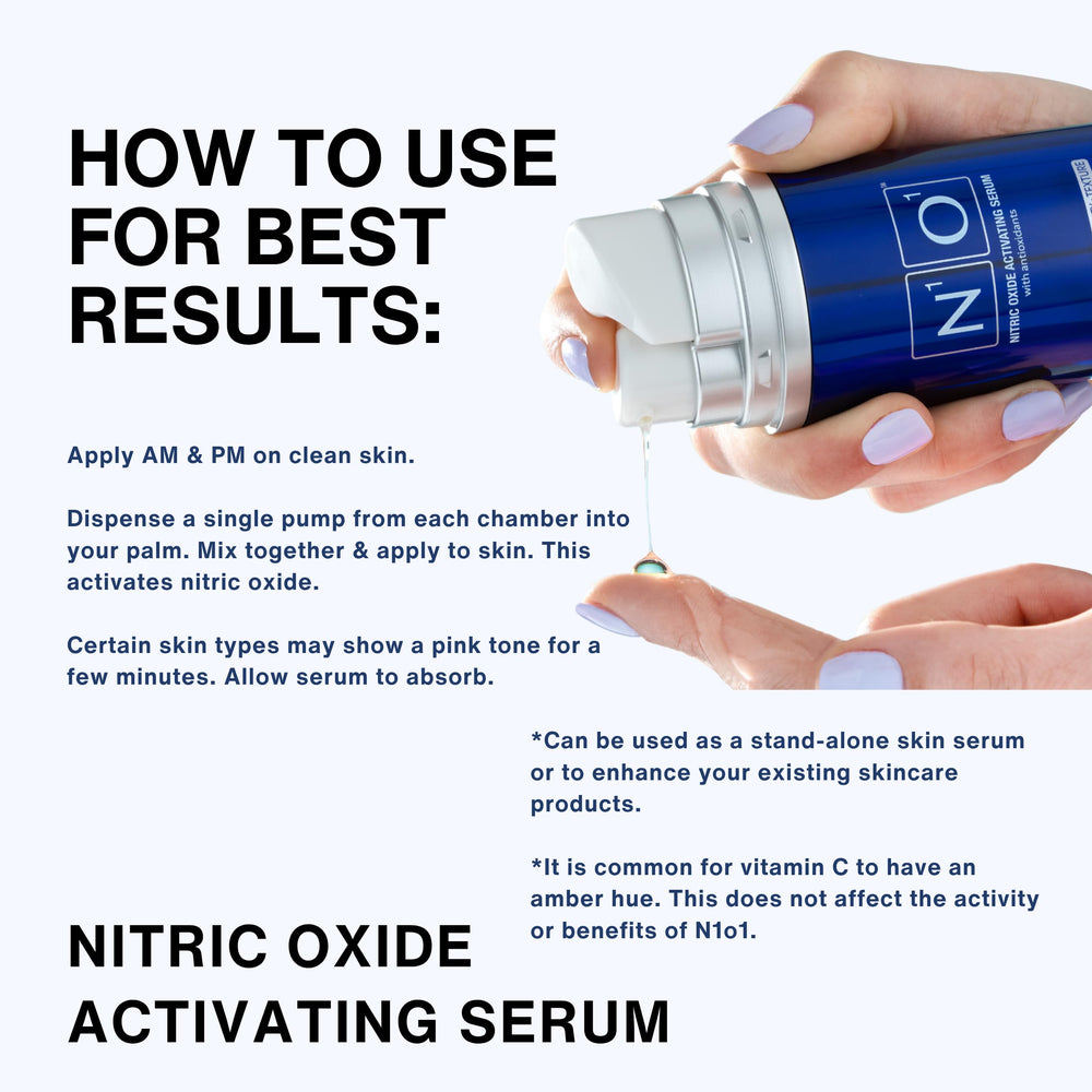 N1O1 Serum bouteille en verre transparent pour voir l'effet