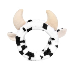 Nabegum bandeau maquillage imprimé vache, doux et absorbant pour le maquillage.