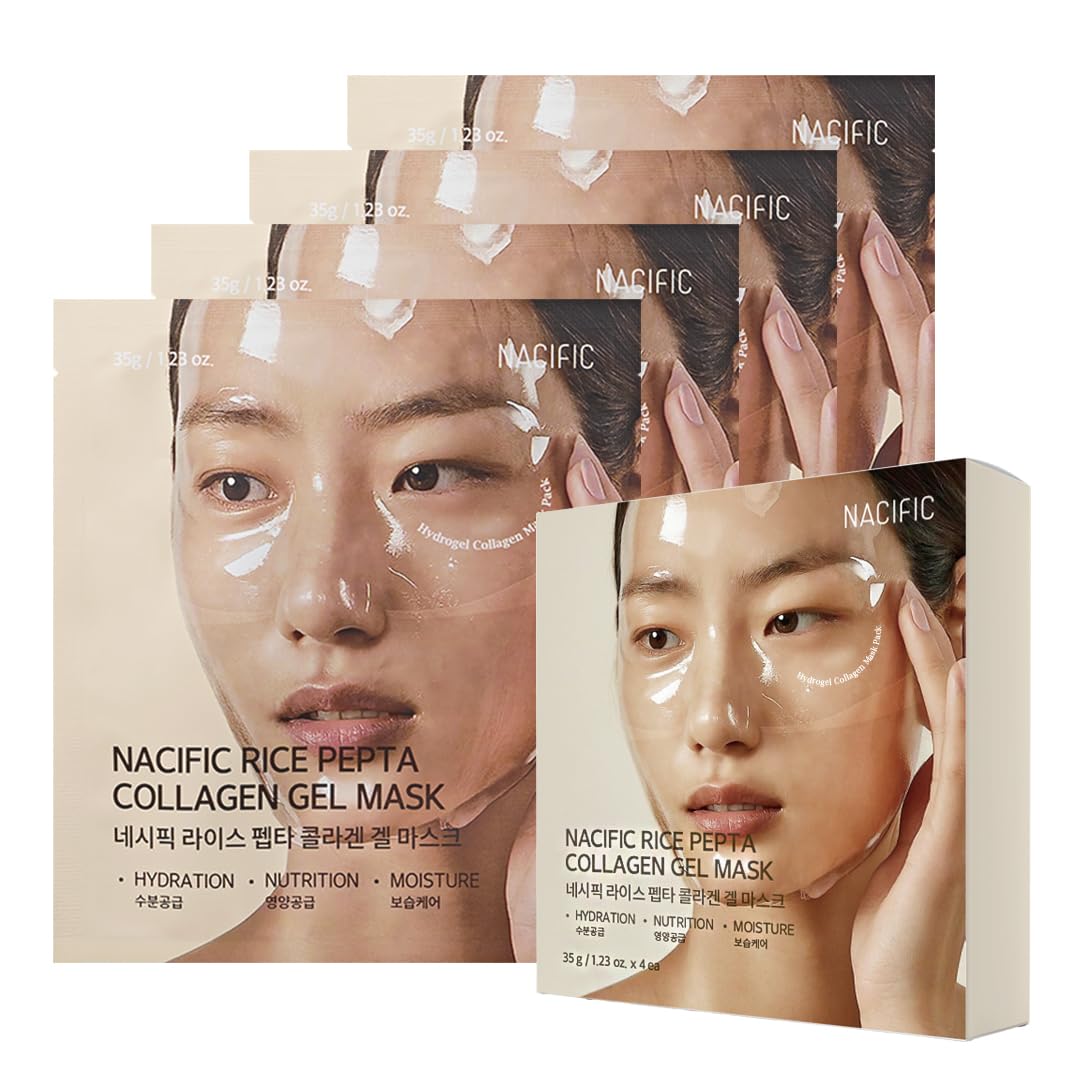 NACIFIC Masque Gel Riz Pepta – emballage prêt à l’emploi pour routine rapide