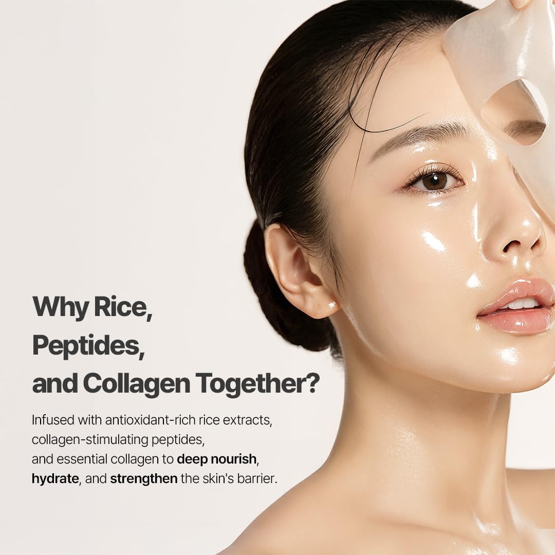 NACIFIC Masque Gel Riz Pepta – texture hydrogel fondante et hydratation légère