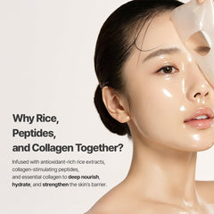 NACIFIC Masque Gel Riz Pepta – texture hydrogel fondante et hydratation légère