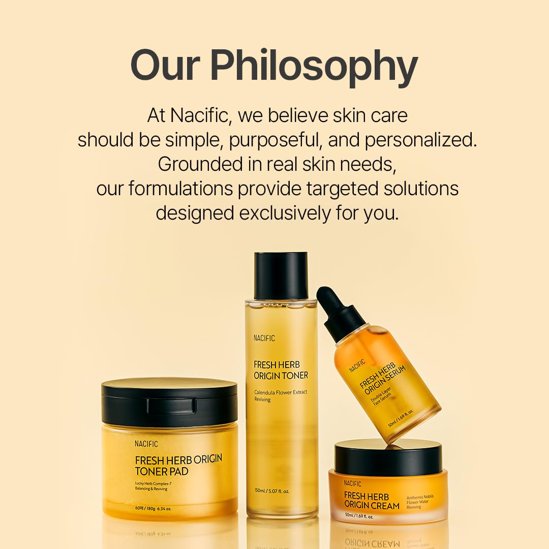 NACIFIC Origine Herbes Fraîches usage jour et nuit pour peau équilibrée.