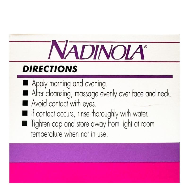 Nadinola texture douce lors de l’application, favorise une absorption rapide.