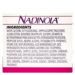 Nadinola recommandée pour un usage quotidien sur peau propre et sèche.