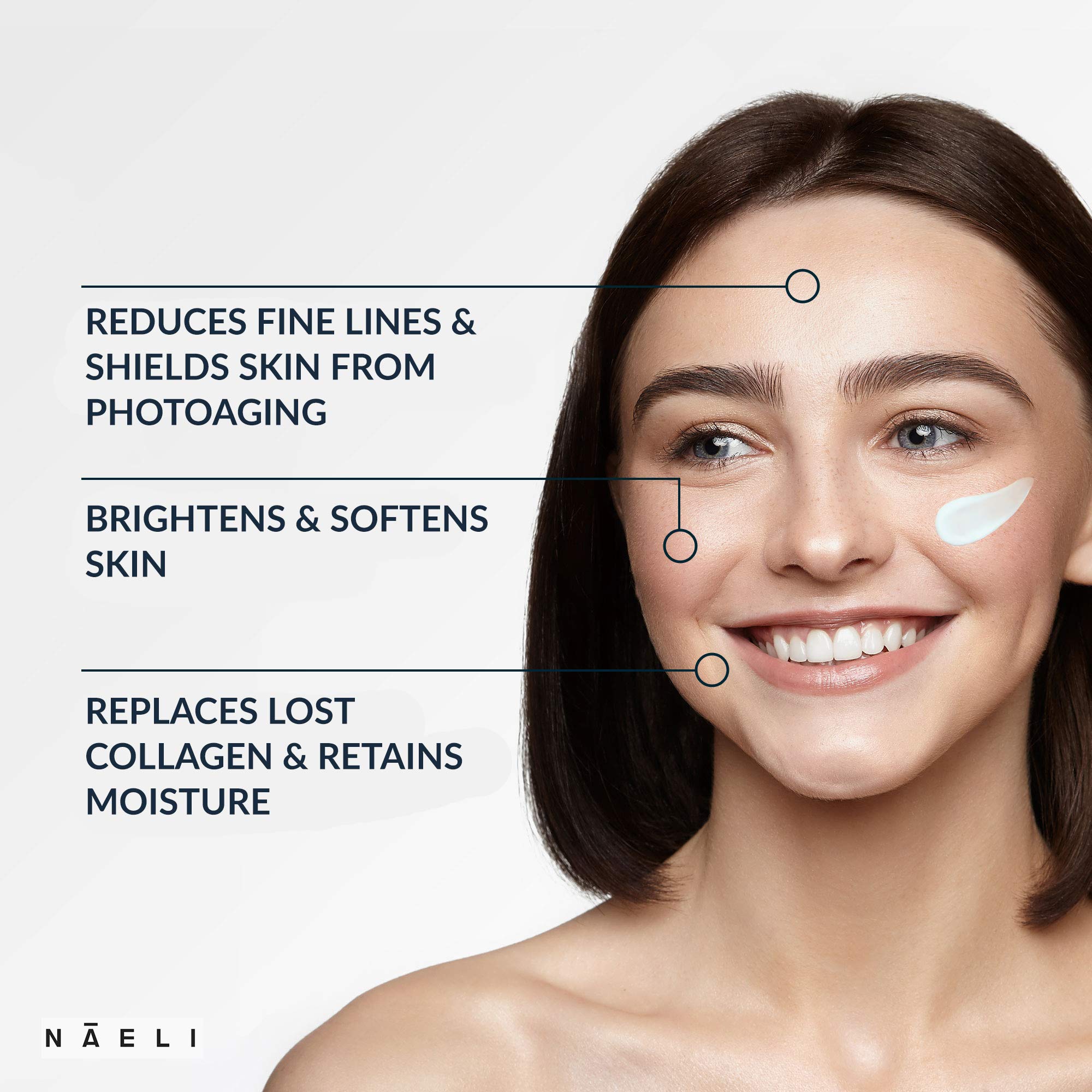 NAELI Crème Peptides Collagène atténue les ridules et soutient l'élasticité