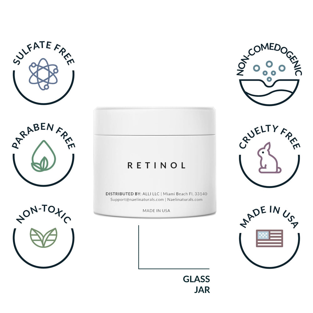 NAELI Crème Rétinoïde Nuit - huiles et beurres nourrissants pour hydratation.