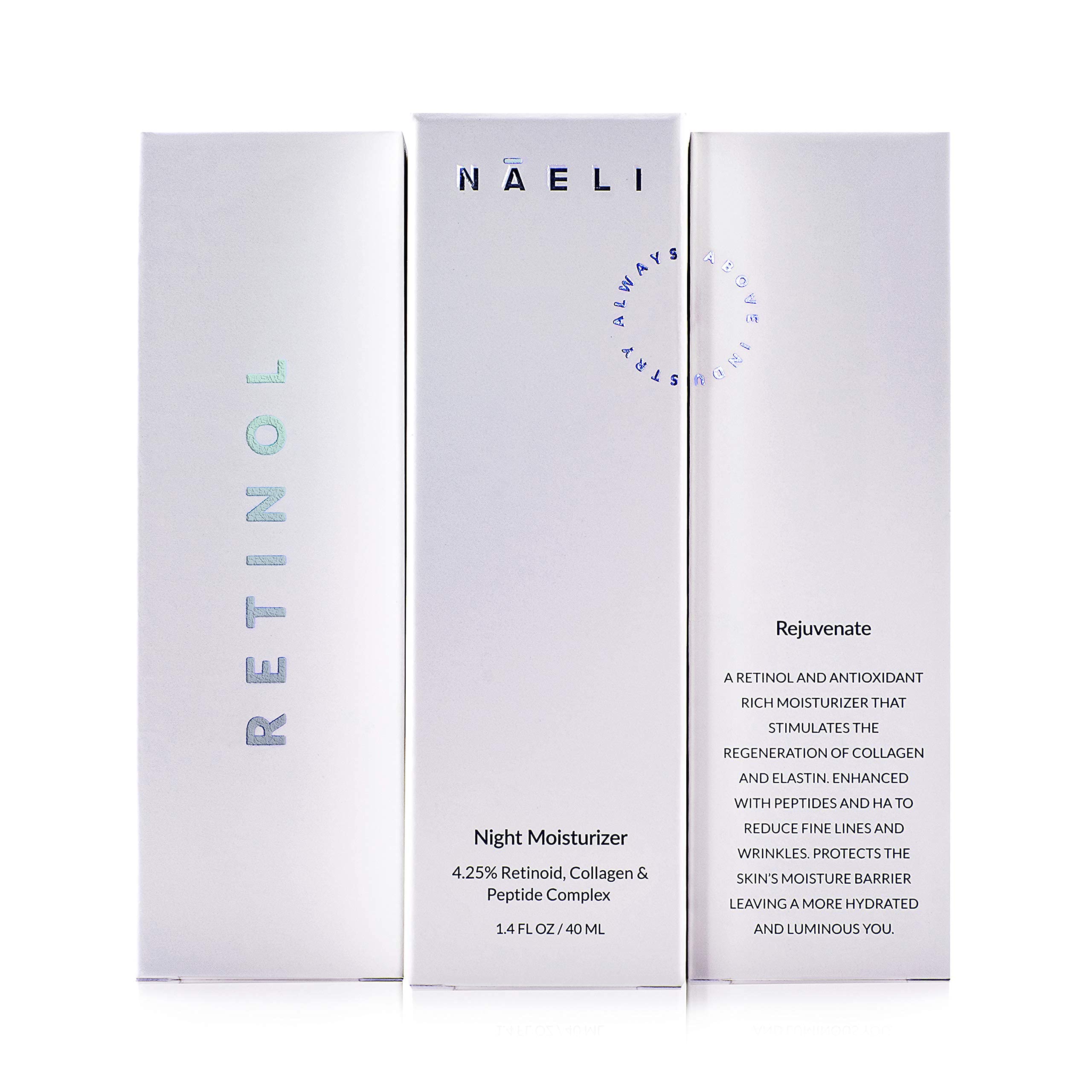 Certification et ingrédients naturels de NAELI Crème Rétinol Nuit.