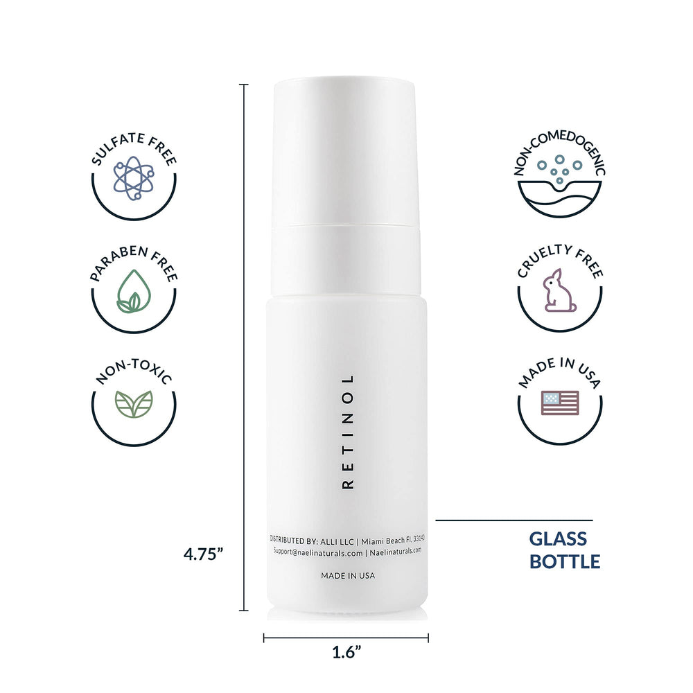Concentration 4,25% du rétinol dans NAELI Crème Nuit pour une action ciblée.