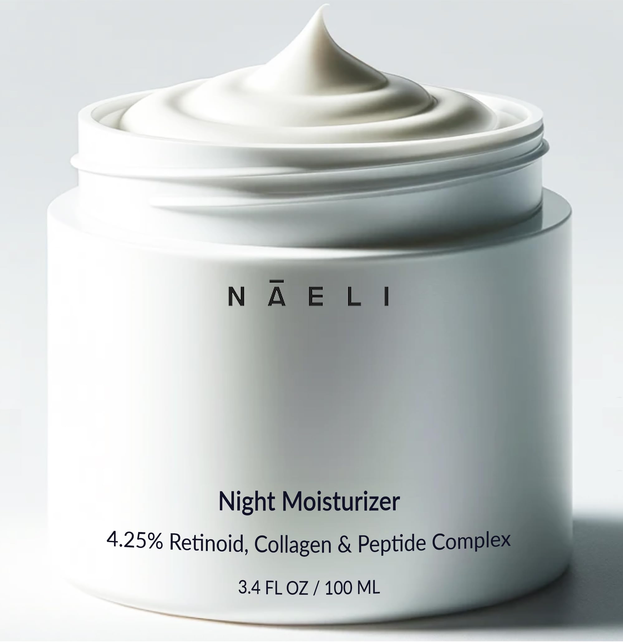 NAELI Crème Rétinoïde Nuit - flacon, application nocturne qui raffermit et lisse la peau.