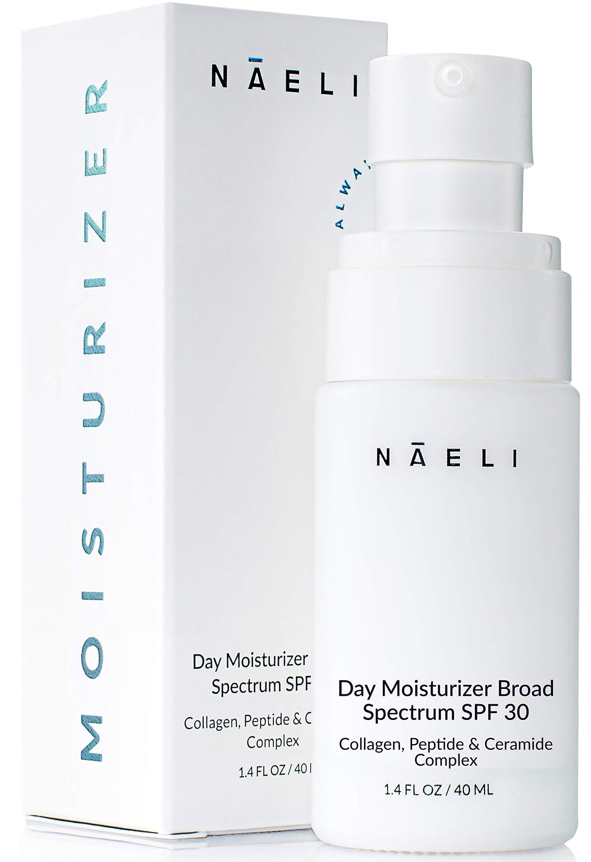 NAELI Hydratant Visage SPF 30 en flacon, hydratation légère et protection solaire