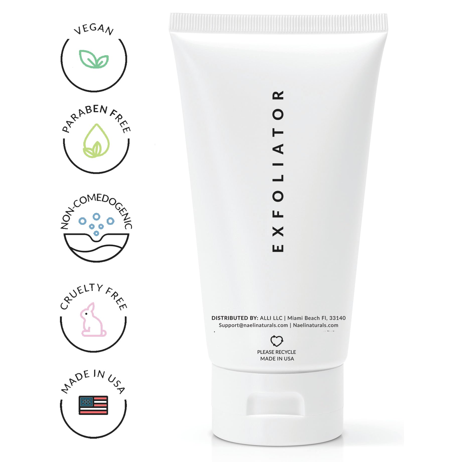 NAELI Usage quotidien: gel exfoliant doux pour peau normale à mixte.
