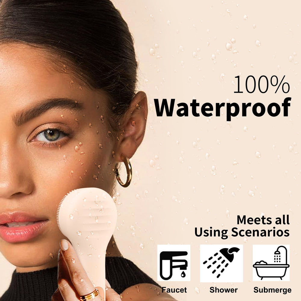 Texture silicone veloutée pour exfolier en douceur.