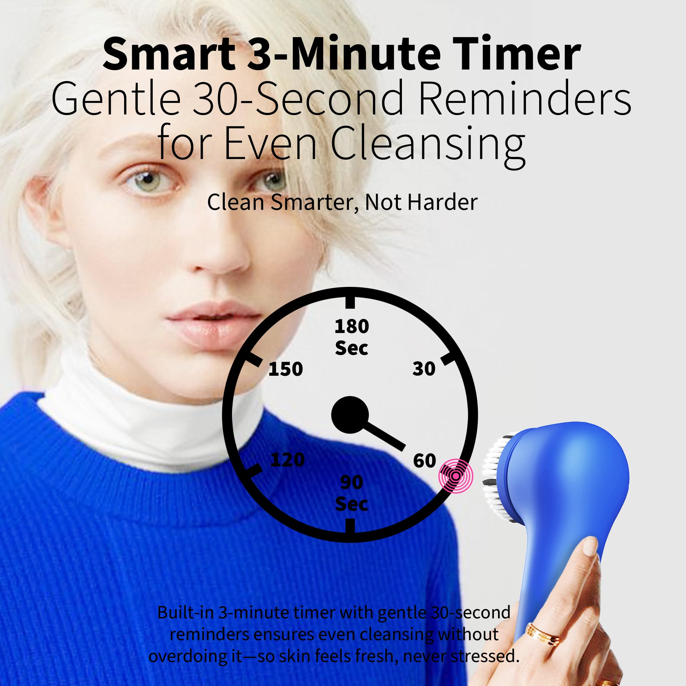 Nagacoola minuteur-intelligent-3-minutes, guidage précis pour une routine homogène.