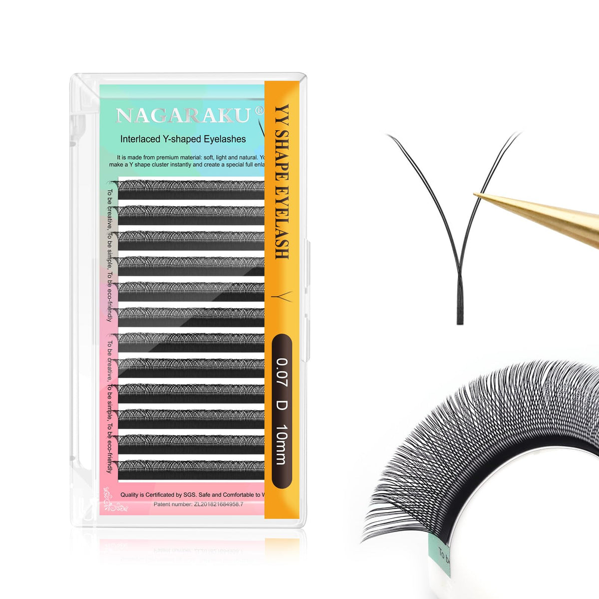 NAGARAKU YY LASH: fans 4D pour un volume rapide et uniforme.