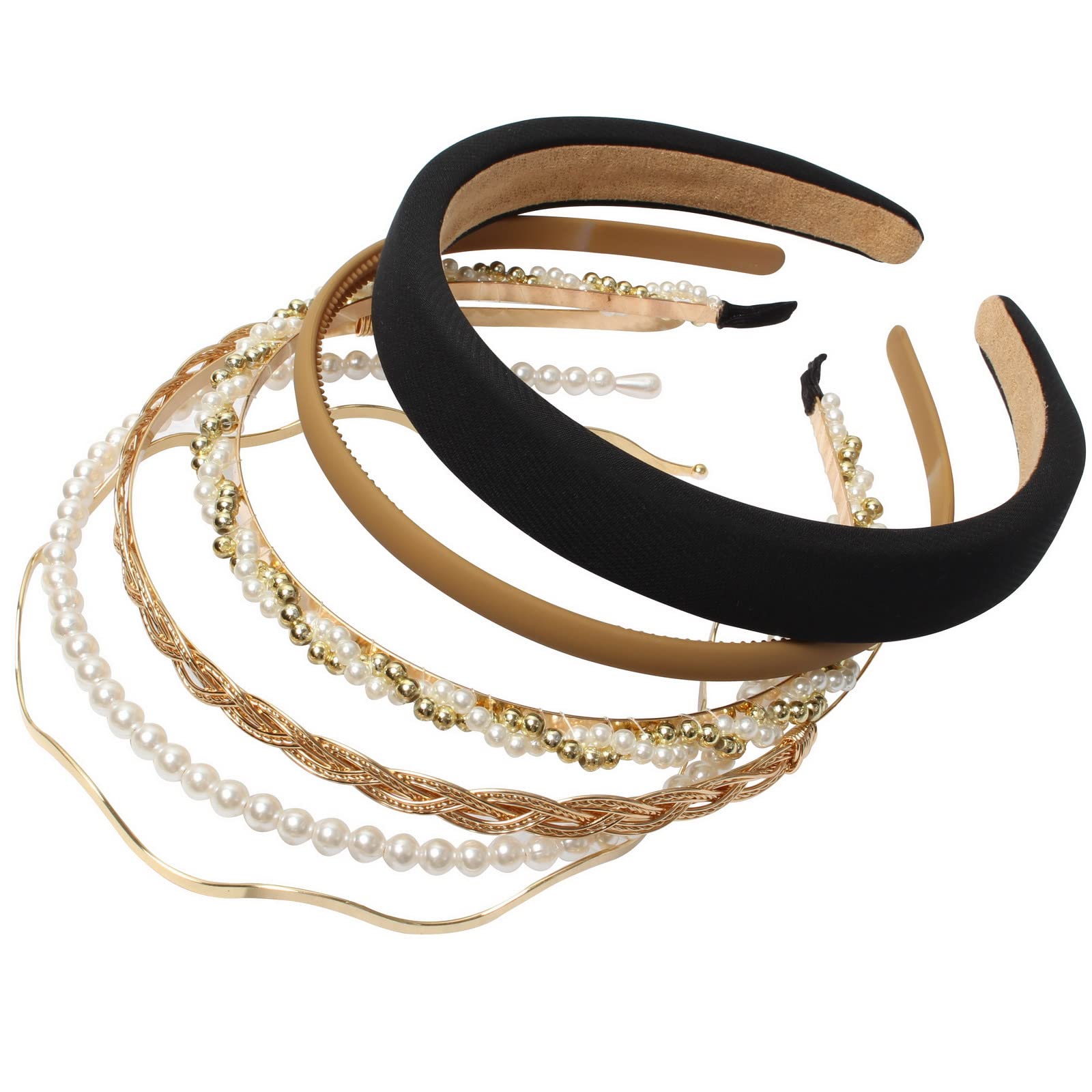 naibirdr bandeau métal doré pour cheveux offre une tenue légère et élégante