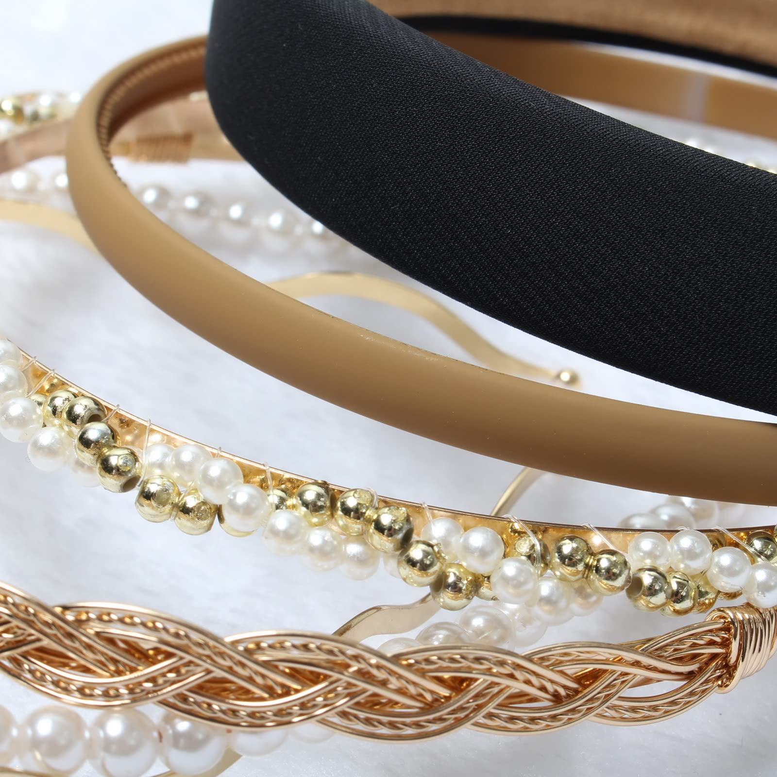 naibirdr bandeau perles matelassé pour cheveux ajoute glamour discret