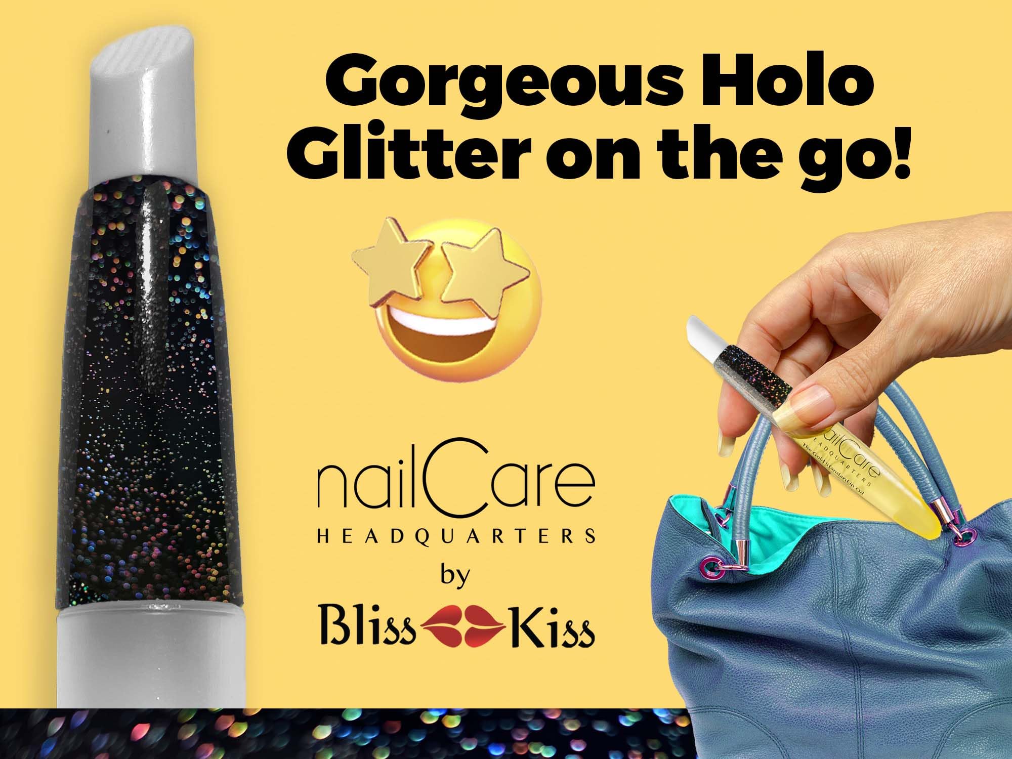 Nail Care Headquarters – stylo holo application ongles pour un éclat discret.