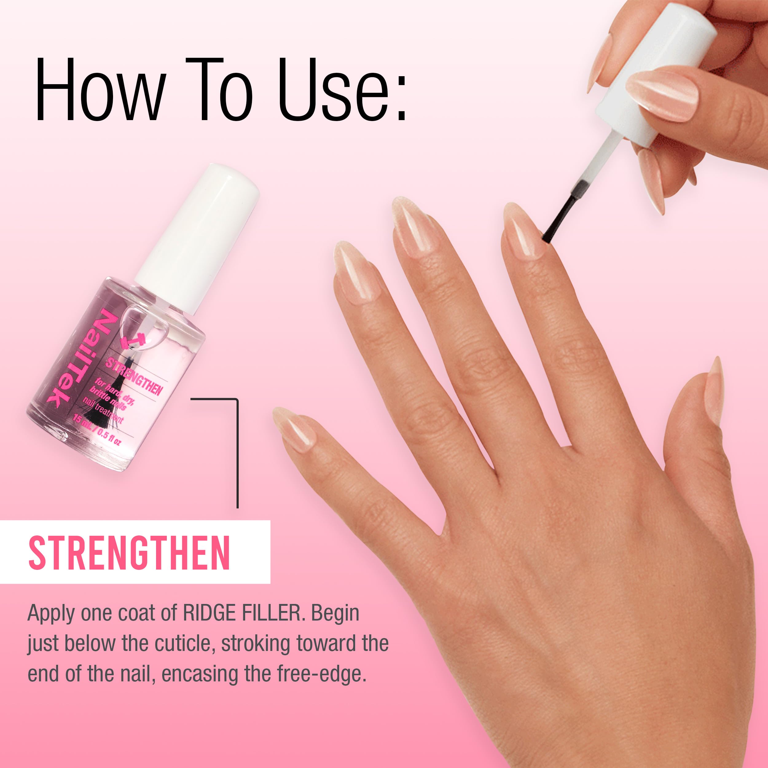 Nail Tek adhésion améliorée – vernis adhère mieux et durable.