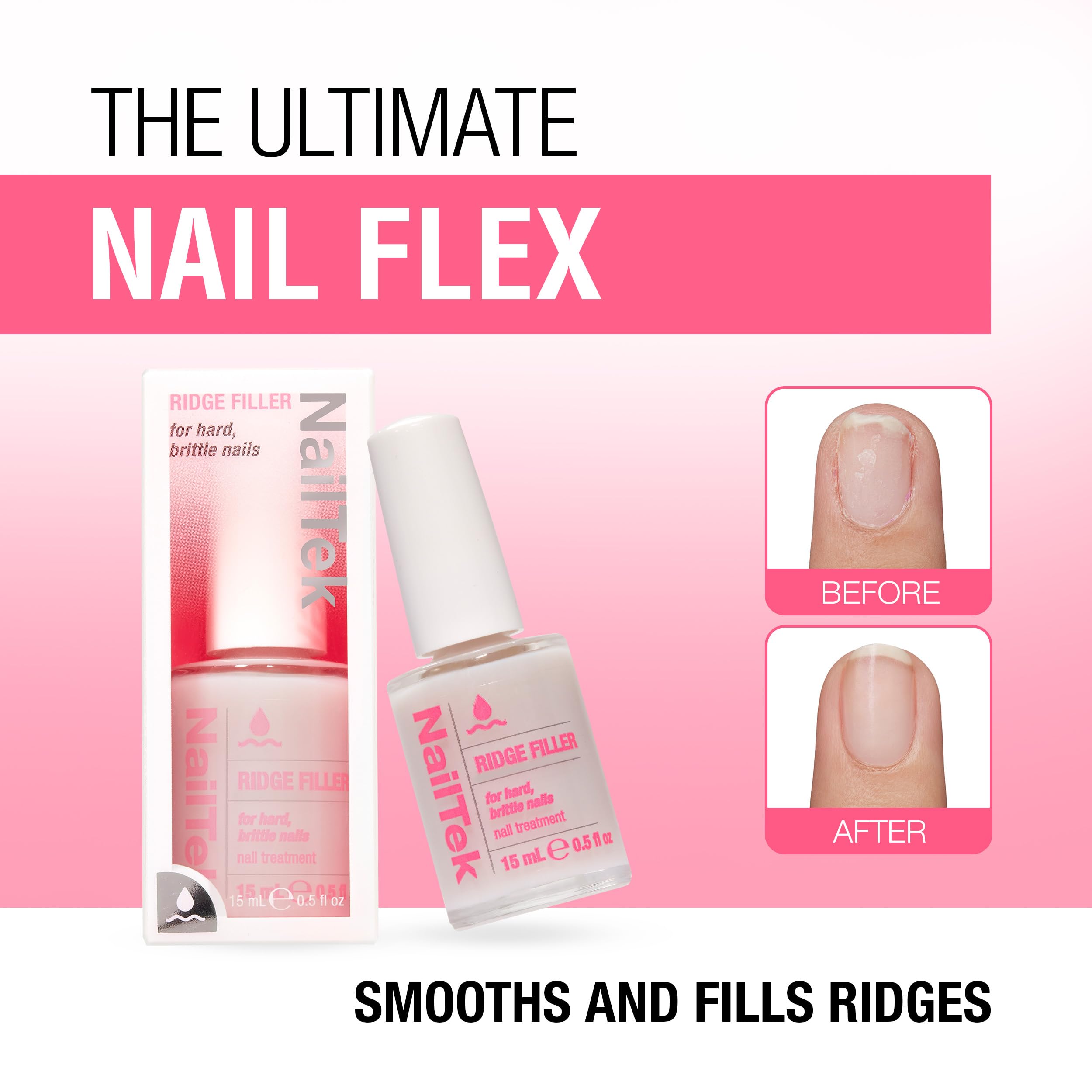 Nail Tek base renforcissante – utilisation seule pour un fini naturel.
