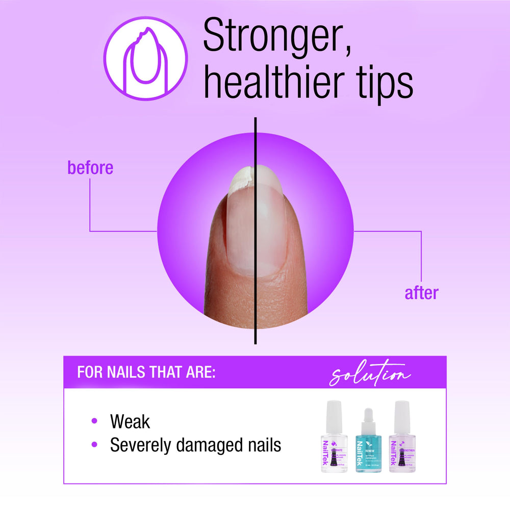 Nail Tek Formula 4 Xtra – démonstration d’application du vernis fortifiant sur les ongles