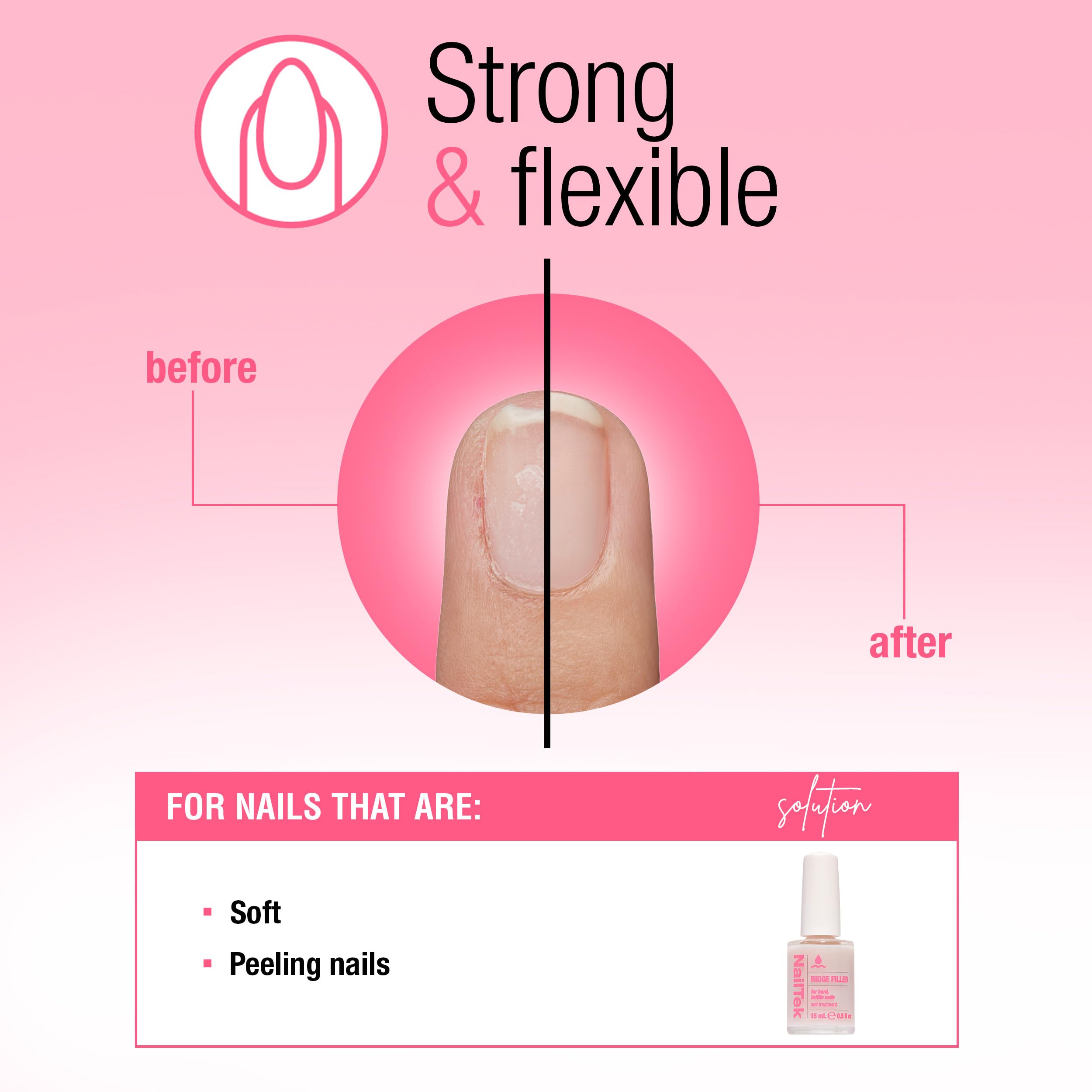 Nail Tek hydratation et renforcement – ongles plus forts et souples.