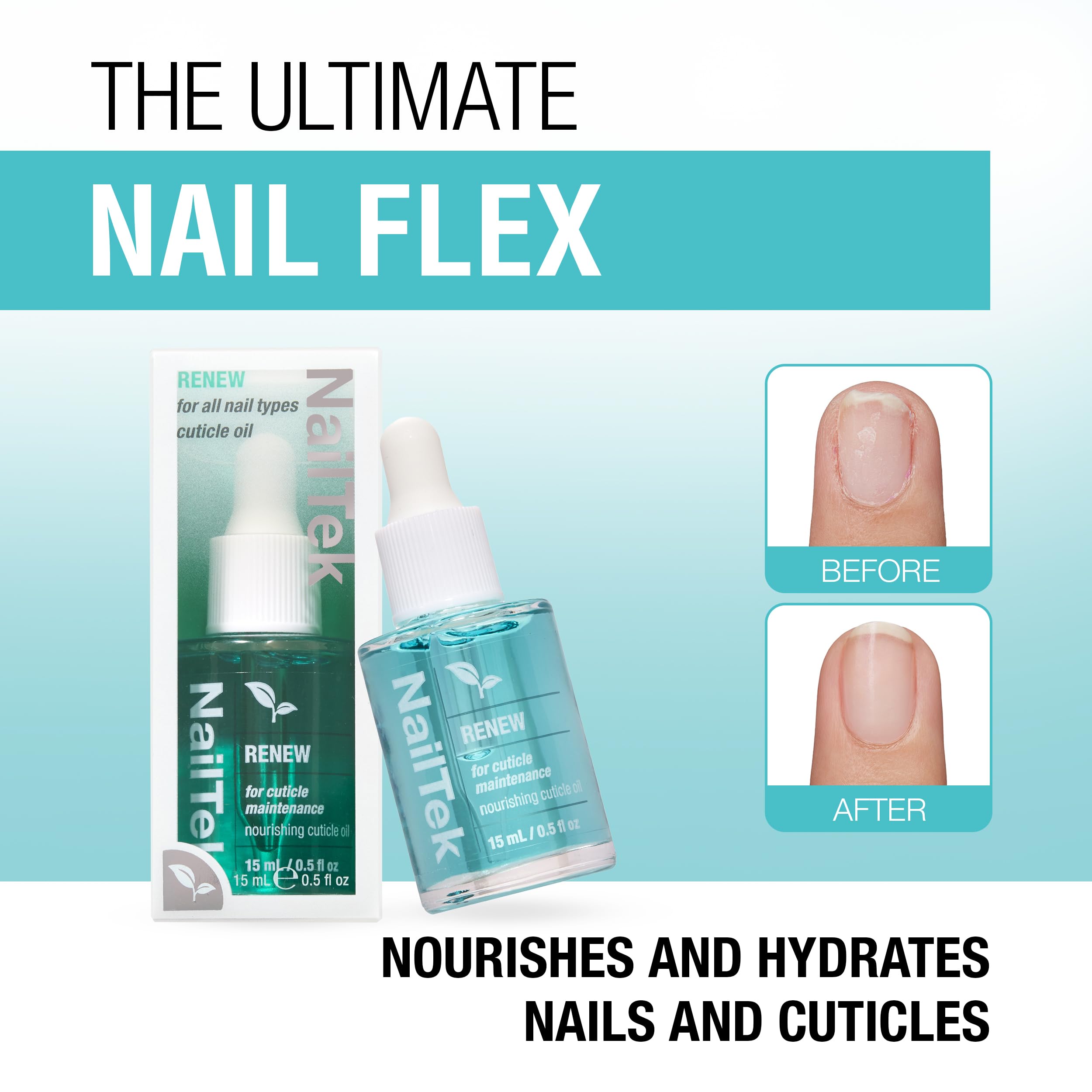 Nail Tek Renew - absorption rapide: soin cuticule sans attendre.