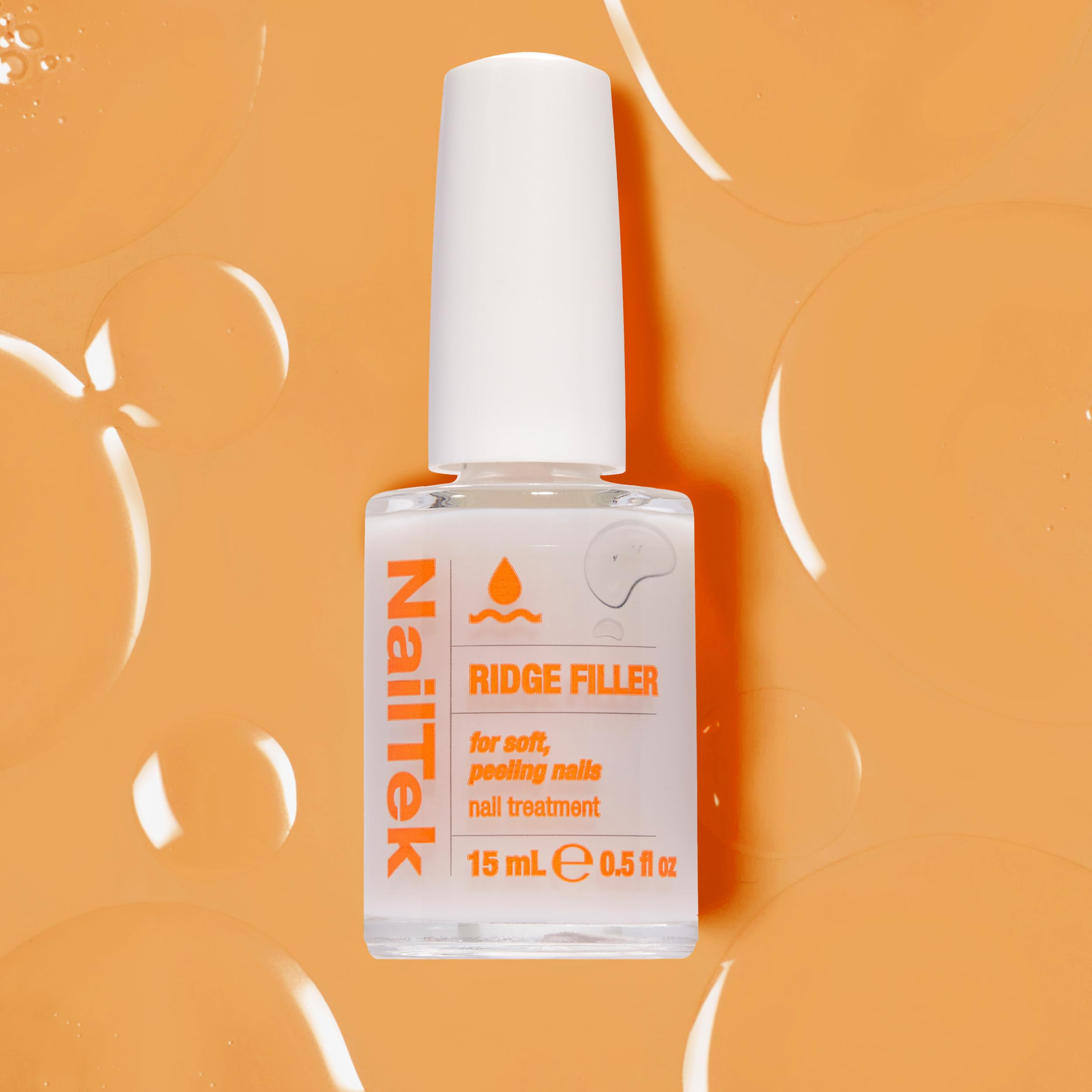 Nail Tek Ridge Filler Formule 2 – finition propre et aspect soigné des ongles.