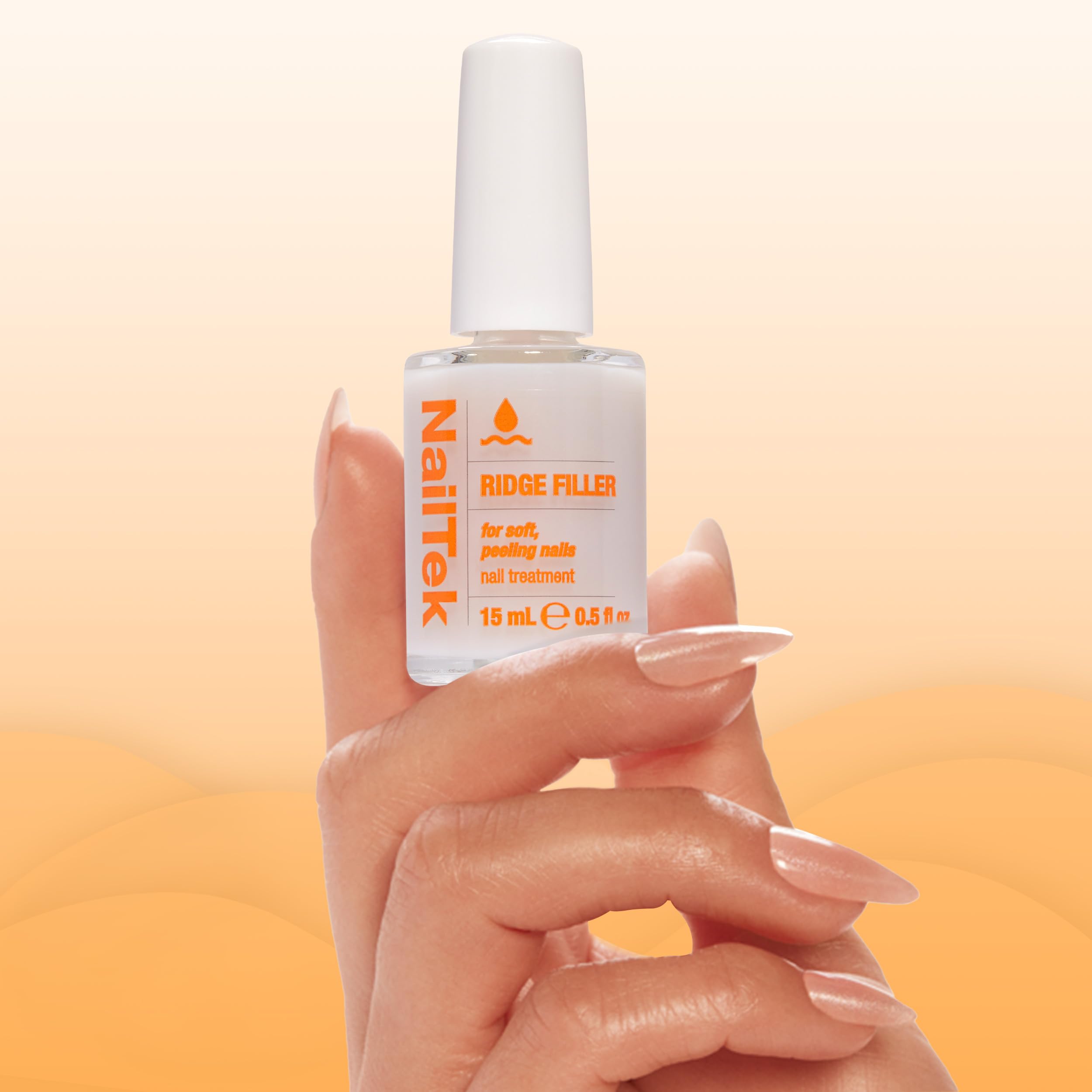 Nail Tek Ridge Filler Formule 2 – utilisation quotidienne pour une brillance naturelle.
