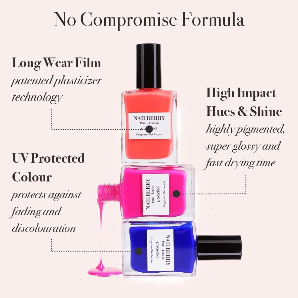 Manucure Noirberry finie, effet profond et brillant durable.
