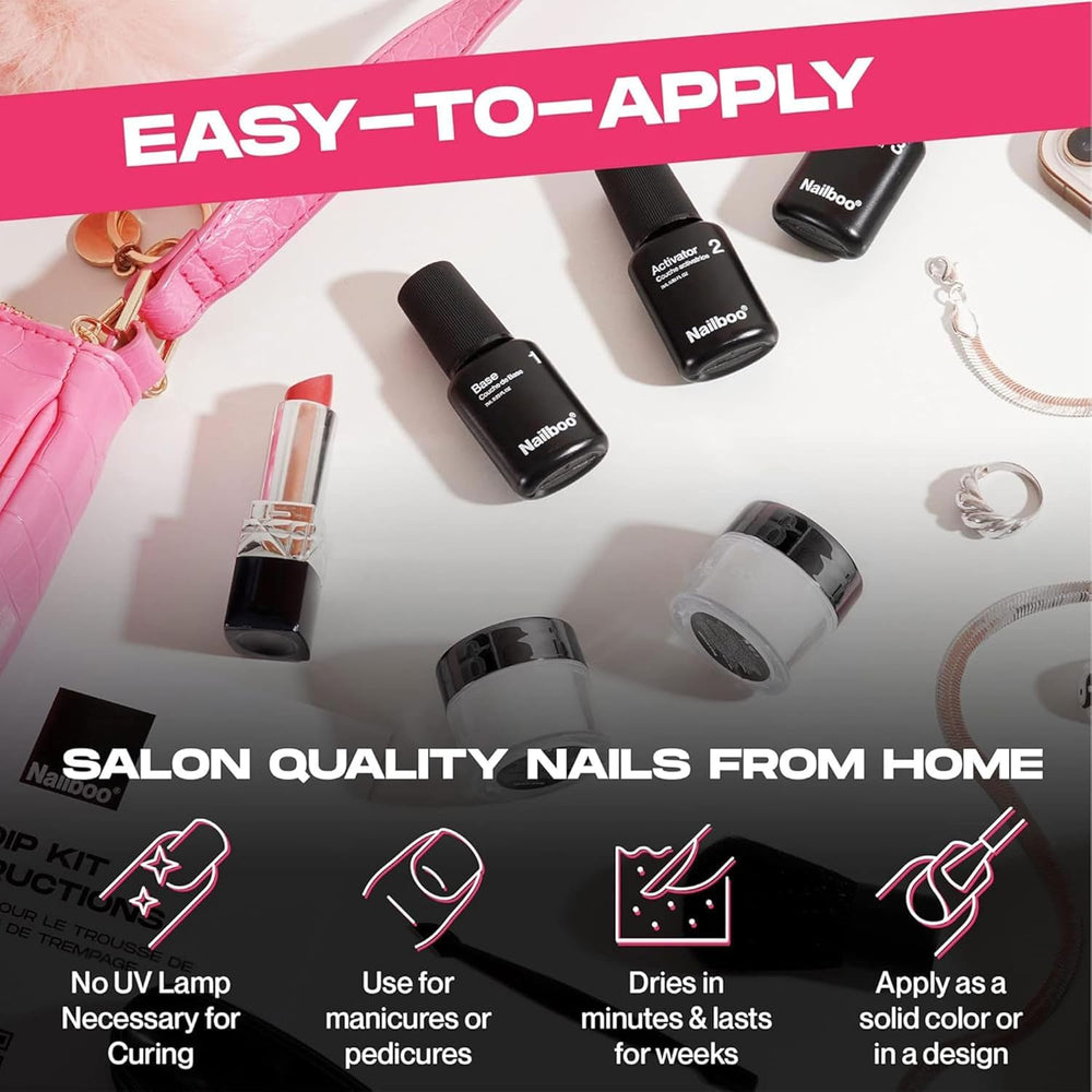 Nailboo Base Coat Dip, couche préparatoire durable pour adhérence