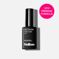 Nailboo Couche de Finition pour poudre de trempage : brillance durable et protection.