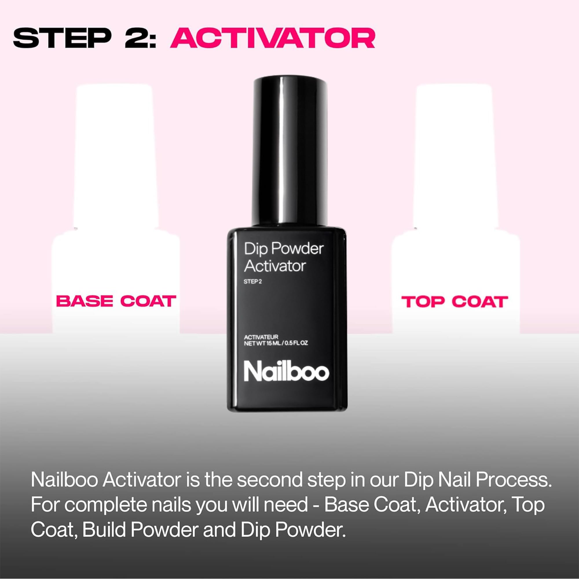Nailboo: emballage élégant et flacon prêt à l'emploi.