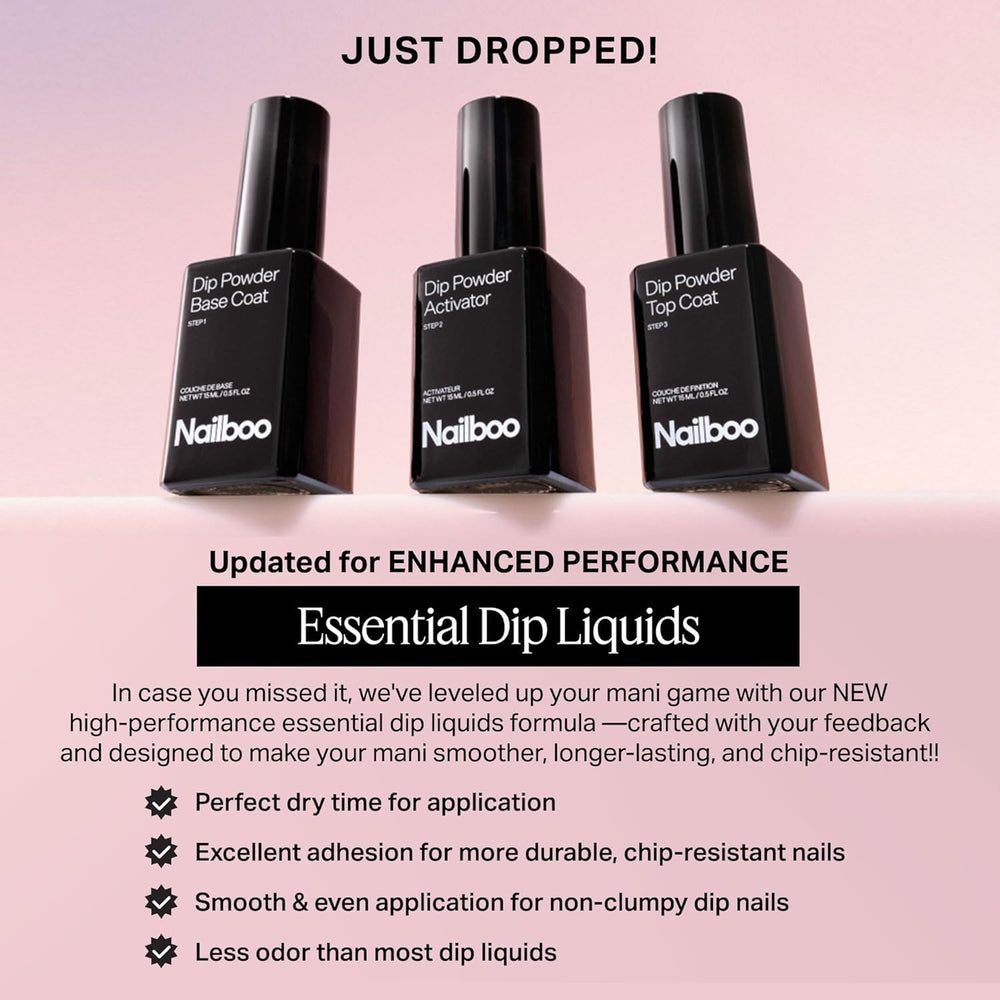 Nailboo Kit Poudre Dip emballage 1oz : coffret prêt à l’emploi
