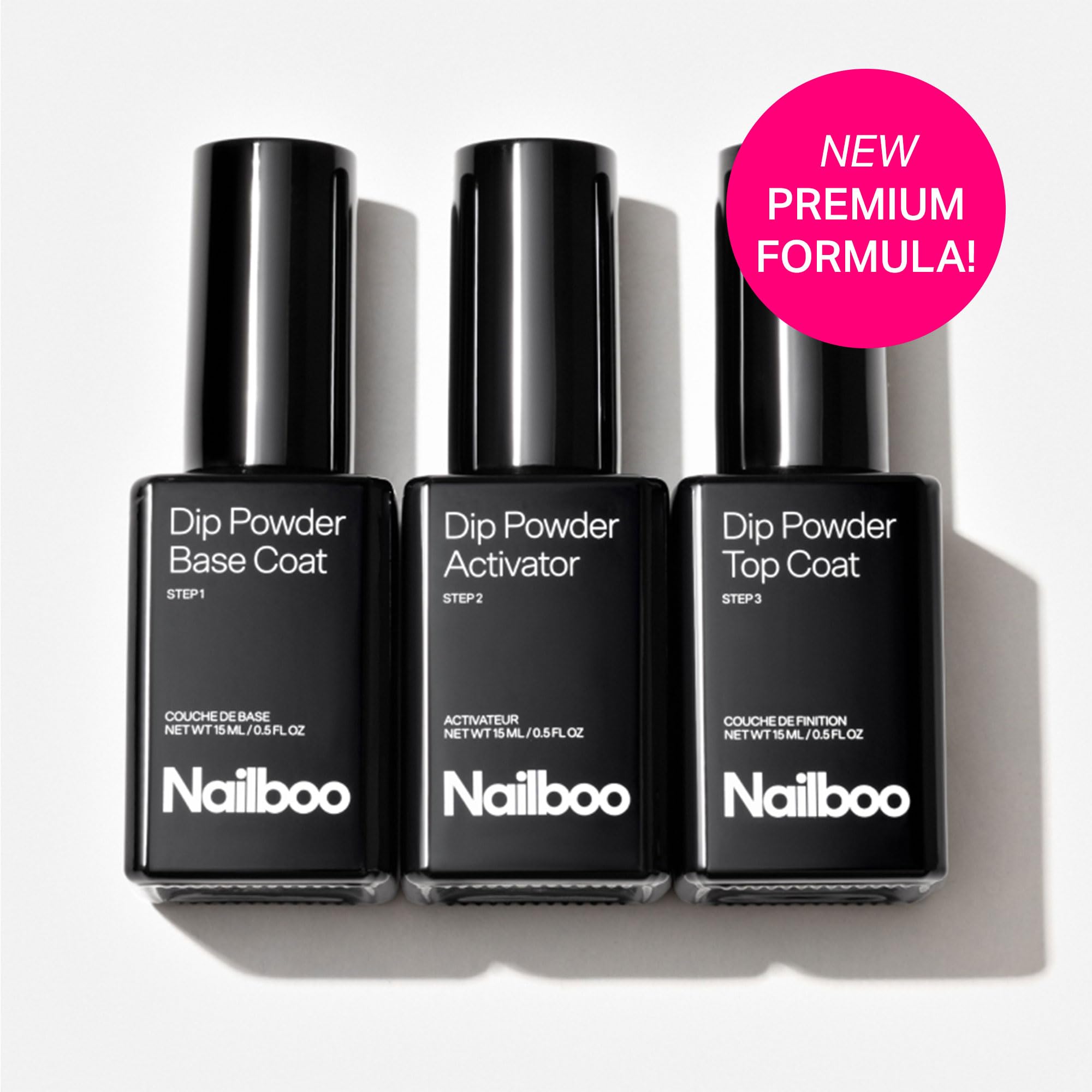 Nailboo-poudre-construction : couche régulière et durable pour chaque ongle.