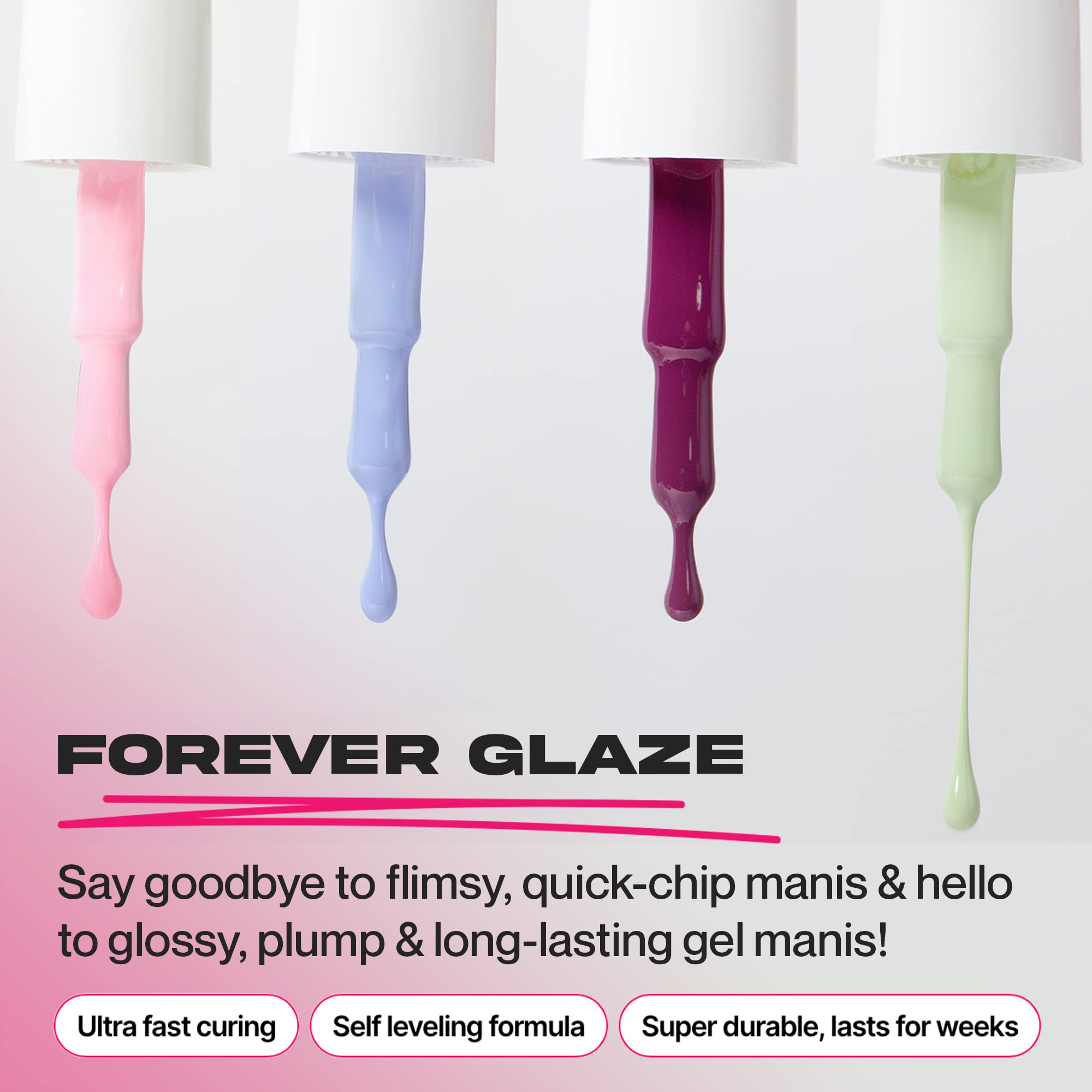 Application en couche mince pour un fini lisse avec Nailboo Forever Glaze
