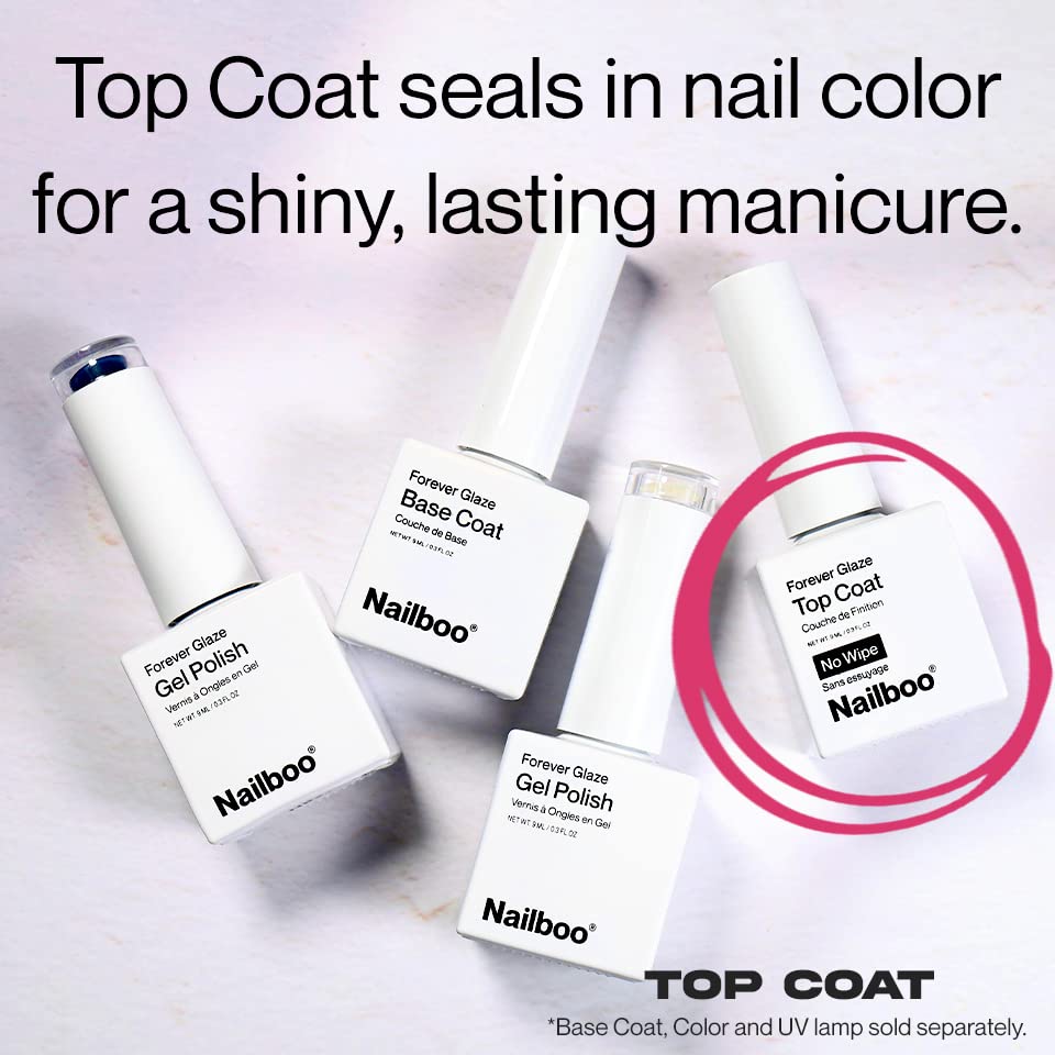 Finition ultra brillante Nailboo Forever Glaze sur ongles