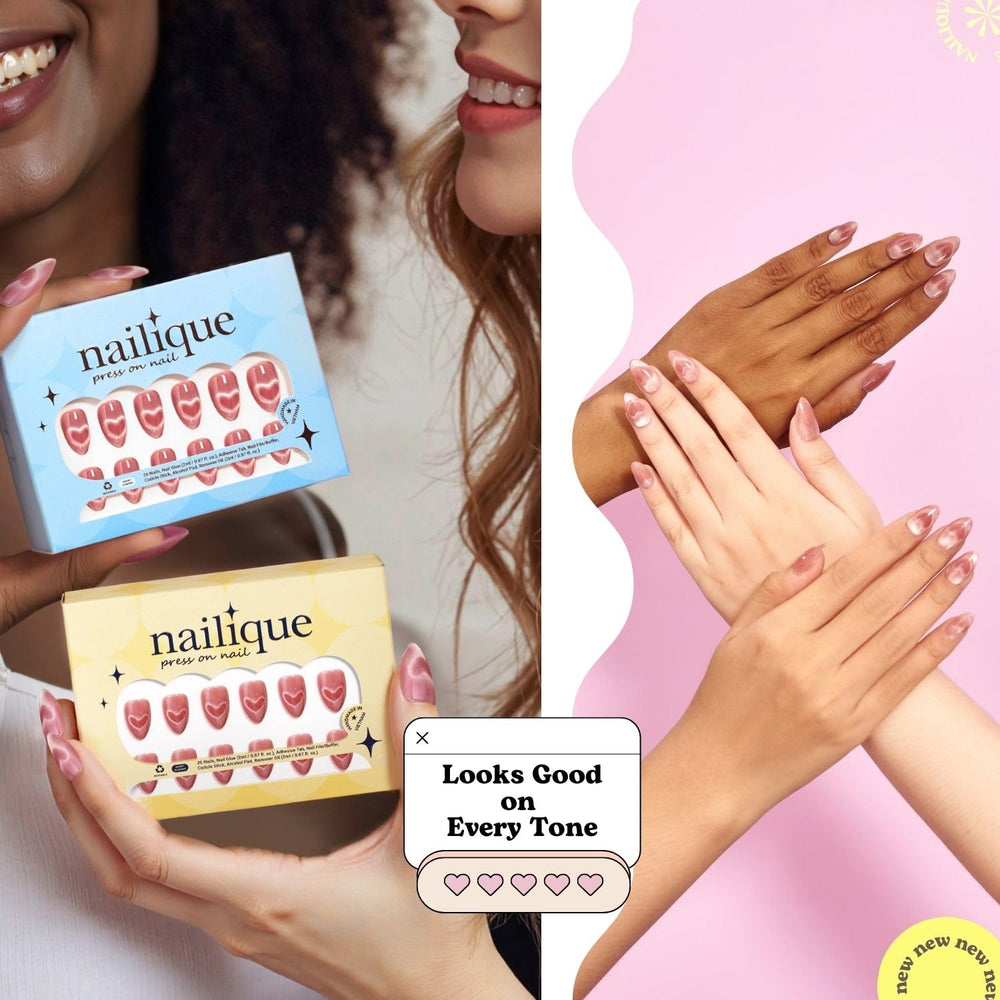Nailique huile de retrait, soulevez doucement sans endommager les ongles.