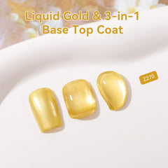 Base et couche de finition Nailshion 3-en-1 pour protection et brillance