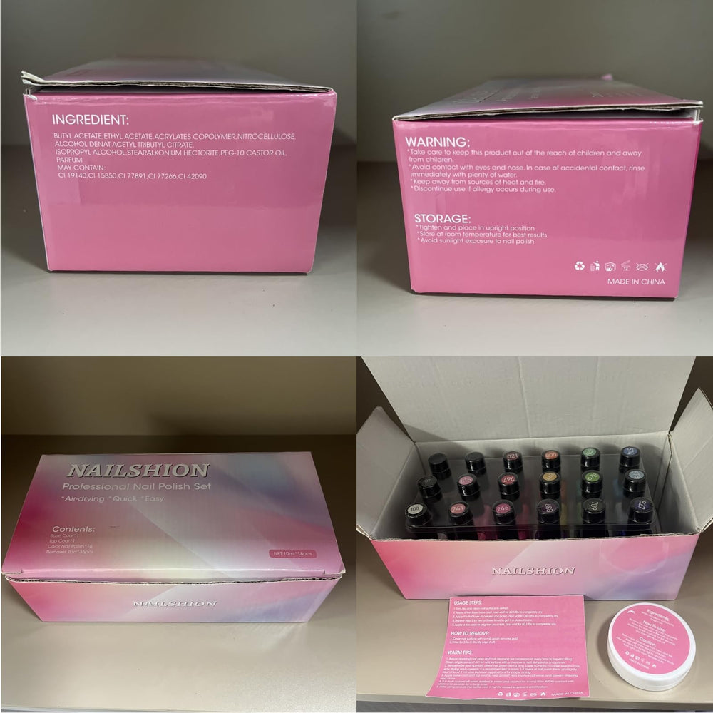 Nailshion brillance durable et fini net sur toutes teintes.